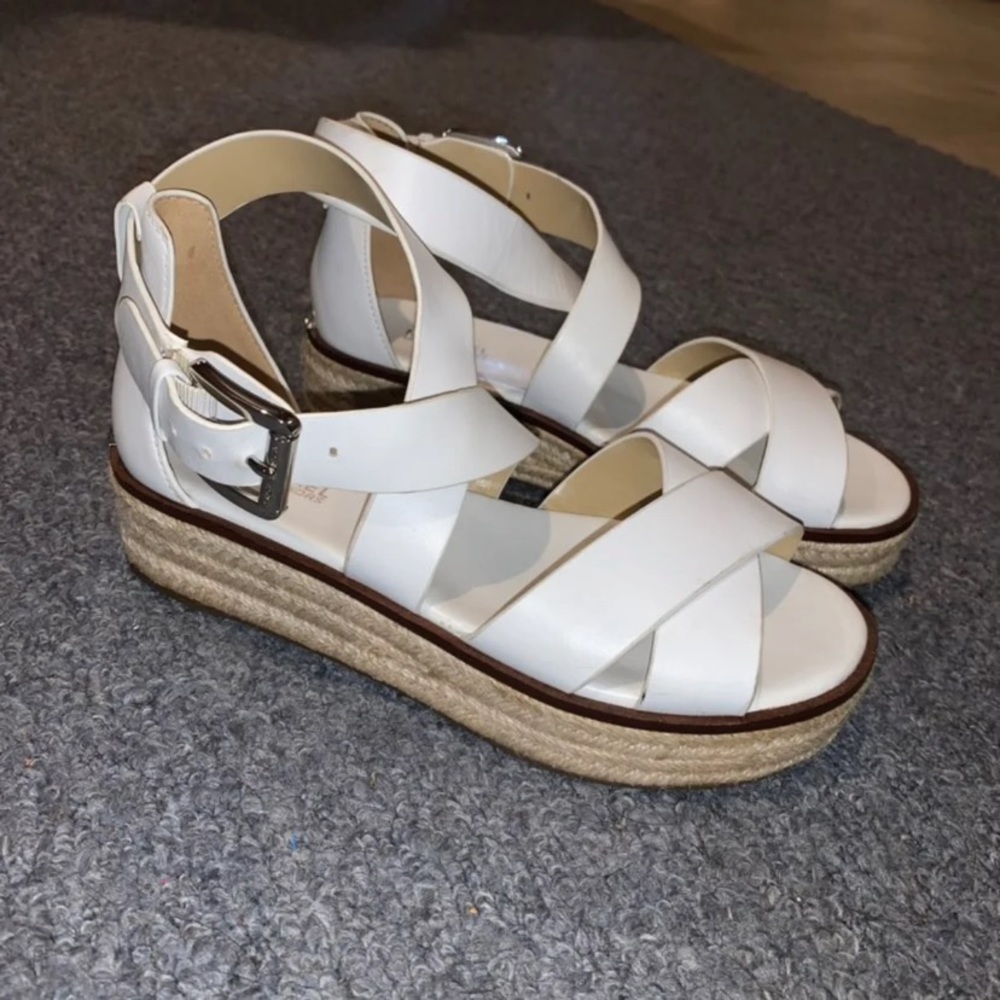 michael kors white strappy sandals